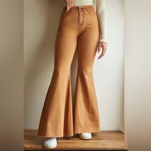 We The Free Camel Flare Jeans
